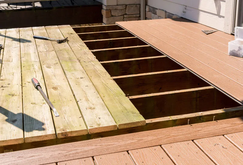 replaced of old deck