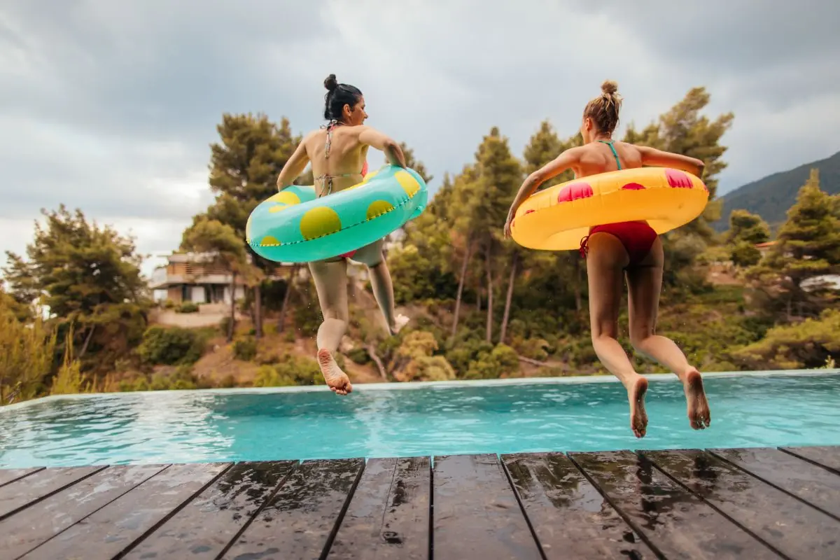 swimming pool jump