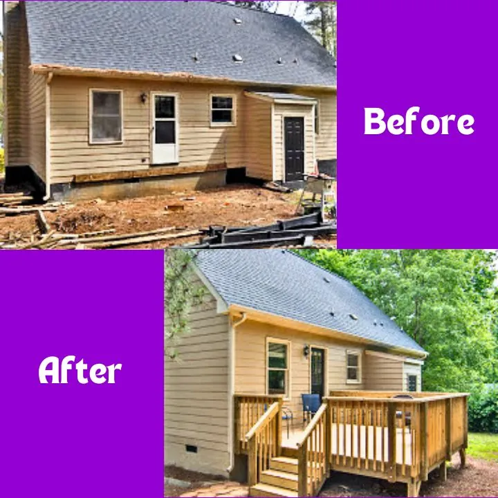 deck building before and after